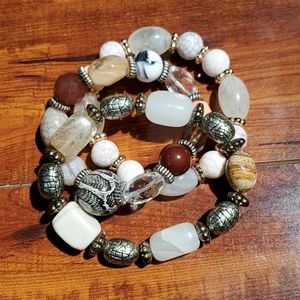 Fun Chunky Costume Bracelet Trio • One Size